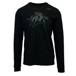 utah state aggie bull nike long sleeve tshirt black